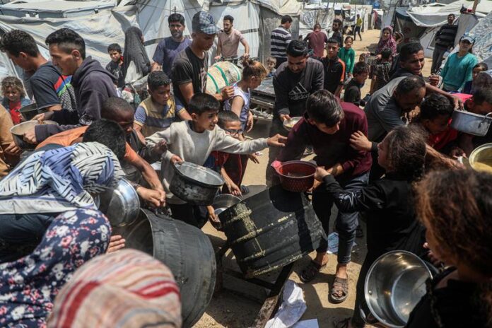 Demanda de alimentos en la Franja de Gaza. Xinhua